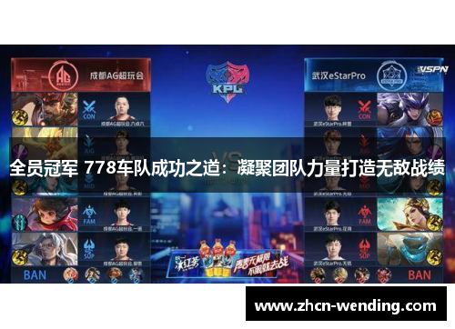 全员冠军 778车队成功之道：凝聚团队力量打造无敌战绩
