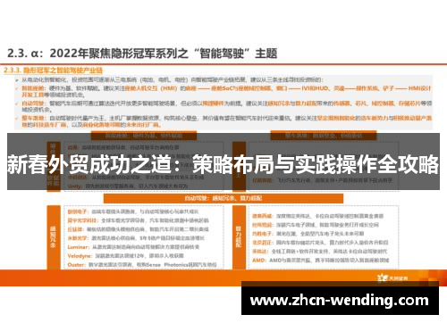 新春外贸成功之道：策略布局与实践操作全攻略